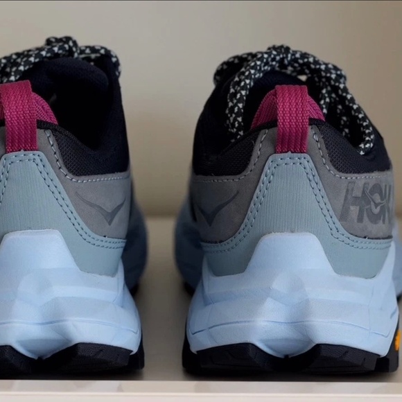 Hoka One One Anacapa Low GTX Gore-Tex Blue Hiking Shoe Women US 7.5 - Picture 3 of 5